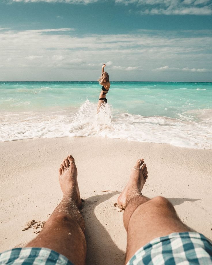 Bahamas On The Beach, Cloud, Water, Sky, Shoe, Photograph, Blue, Leg, People on beach, People in nature, Human