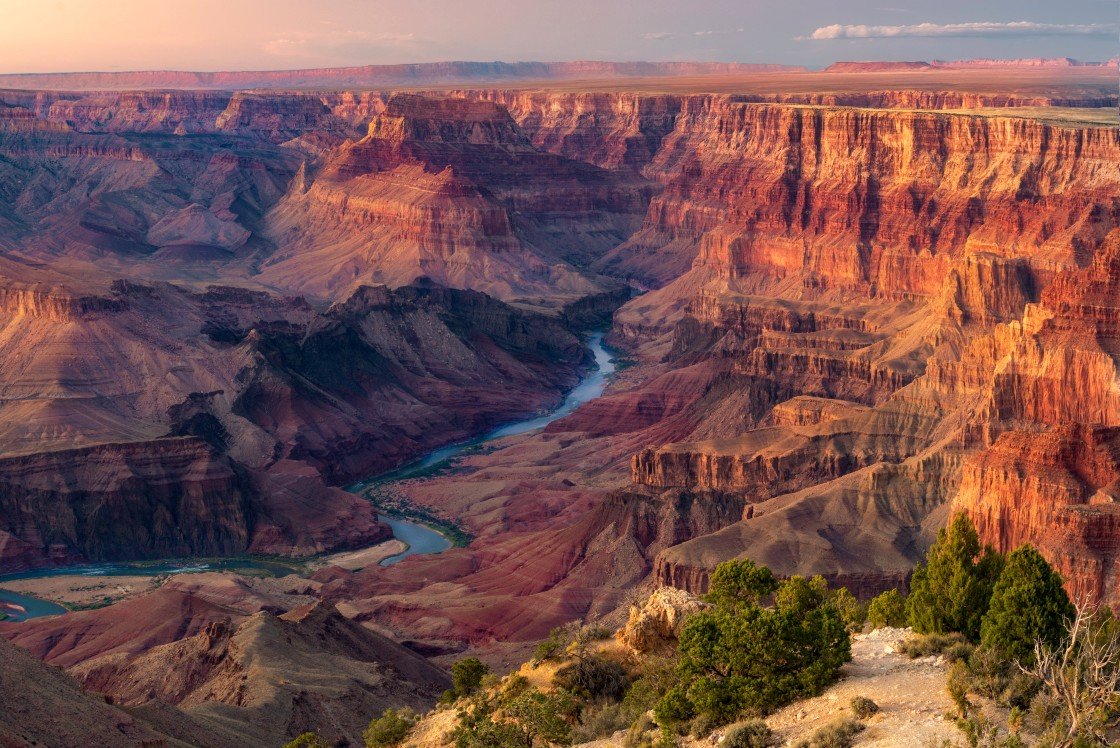 Grand Canyon National Park, Sky, Mountain, Plant, Cloud, Nature, Natural landscape
