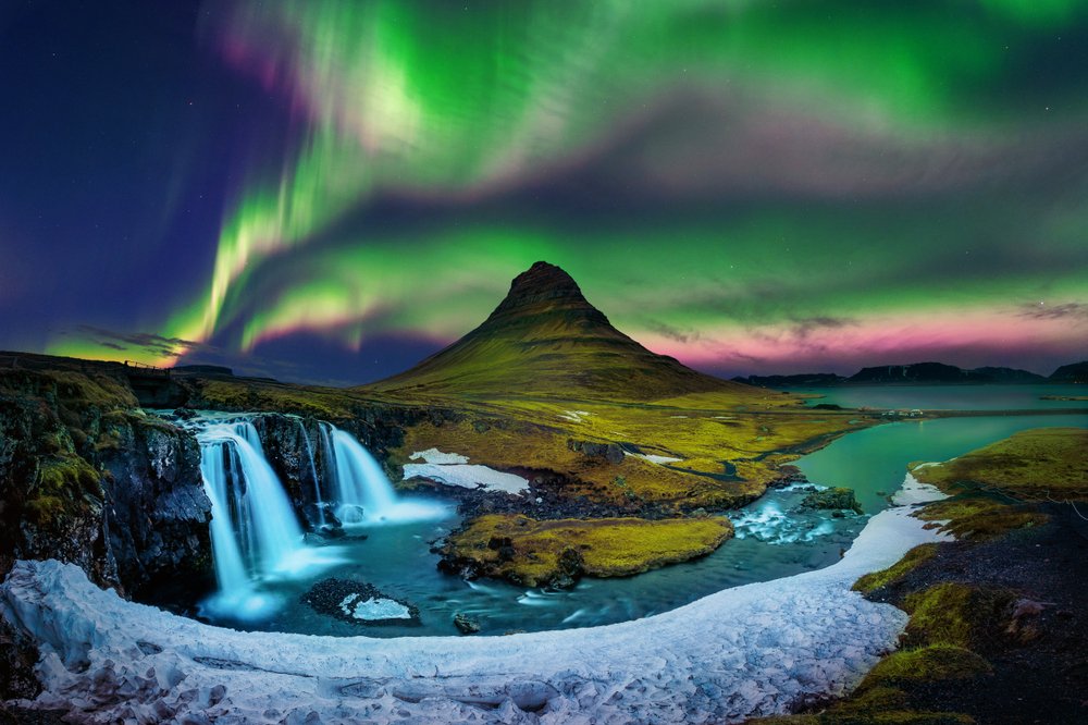 Iceland Landscape, Water, Sky, Cloud, Green, Natural landscape, Highland, Mountain